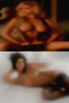 Rubbing nude woman