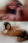 Swinger hugs and kisses public